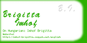 brigitta imhof business card